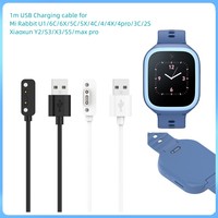 2pcs/lot USB fast Charger for Xiaomi Mi Rabbit Children's Phone Watch 6c 5C 4C/3C/4X Pro 2S 4Pro Xiaoxun Y2/S3/X3 charging cable