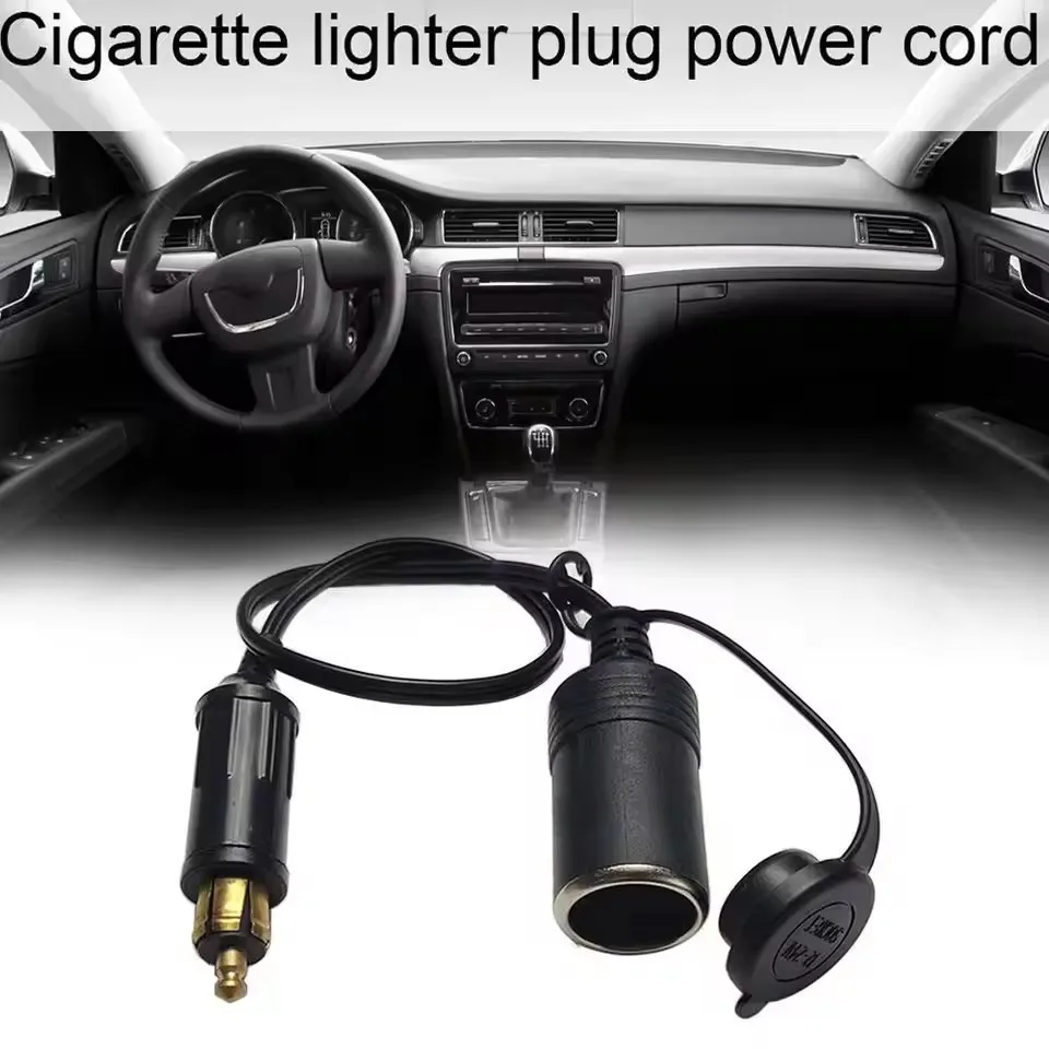 DC 12V 24V EU Plug For BMW DIN Hella Motorcycle Charger Socket Outlet Adapter Convert To Car Cigarette Lighter Power Lead Cable