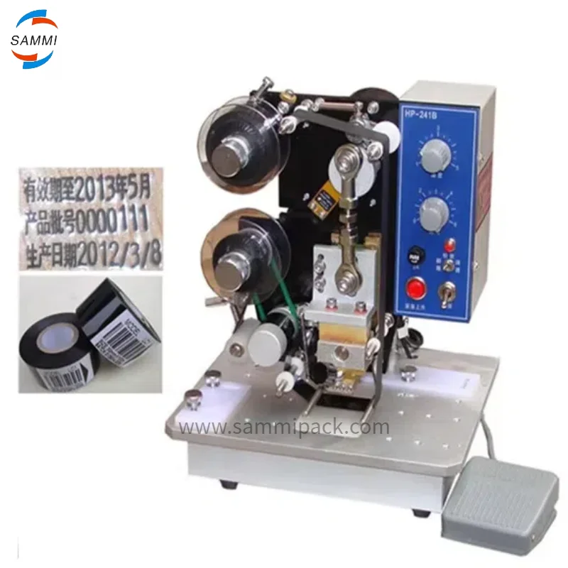 

Free Shipping Ribbon Manual Batch Coding Machine Electric Hot Stamp Production Expiry Date Batch Lot Number Printer Date Coder