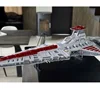 새로운 MOC 75367 Venator 클래스 공화국 공격 크루저 빌딩 블록 성인 소년 크리스마스 선물을위한 벽돌 장난감 5374Pcs 6