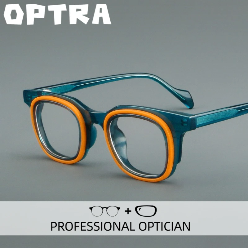 

OPTRA Vintage New Design Round Reading Glasses Blue Light Blocking Technology Eyeglasses Customized Prescription Optical Eyewear