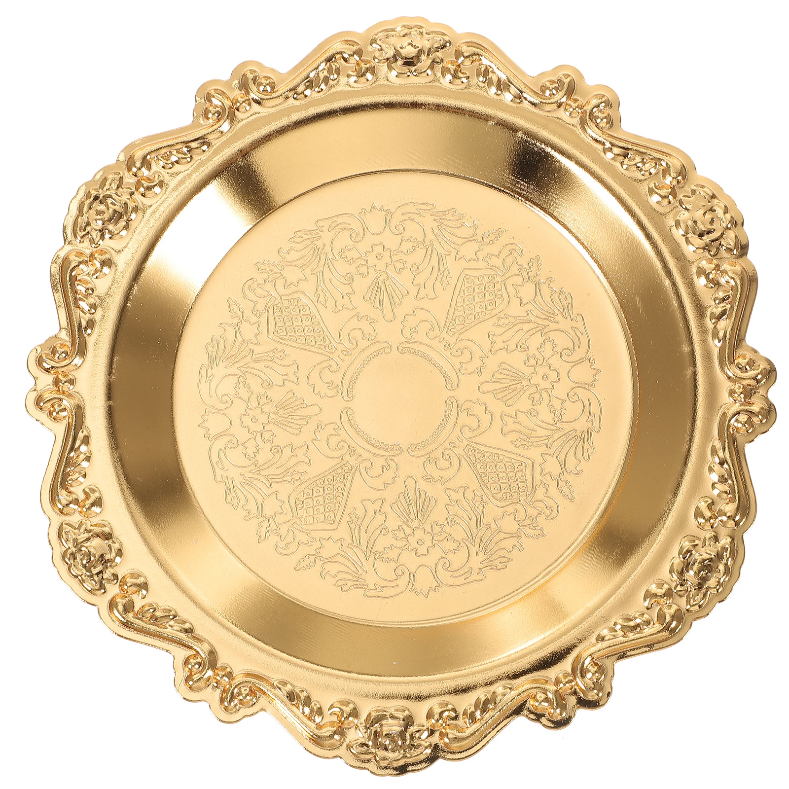 

Retro Tray Vintage Jewelry Storage Dish for Rings Necklaces Earrings Copper Plate Holder Food Serving Guest Wedding Gift Home