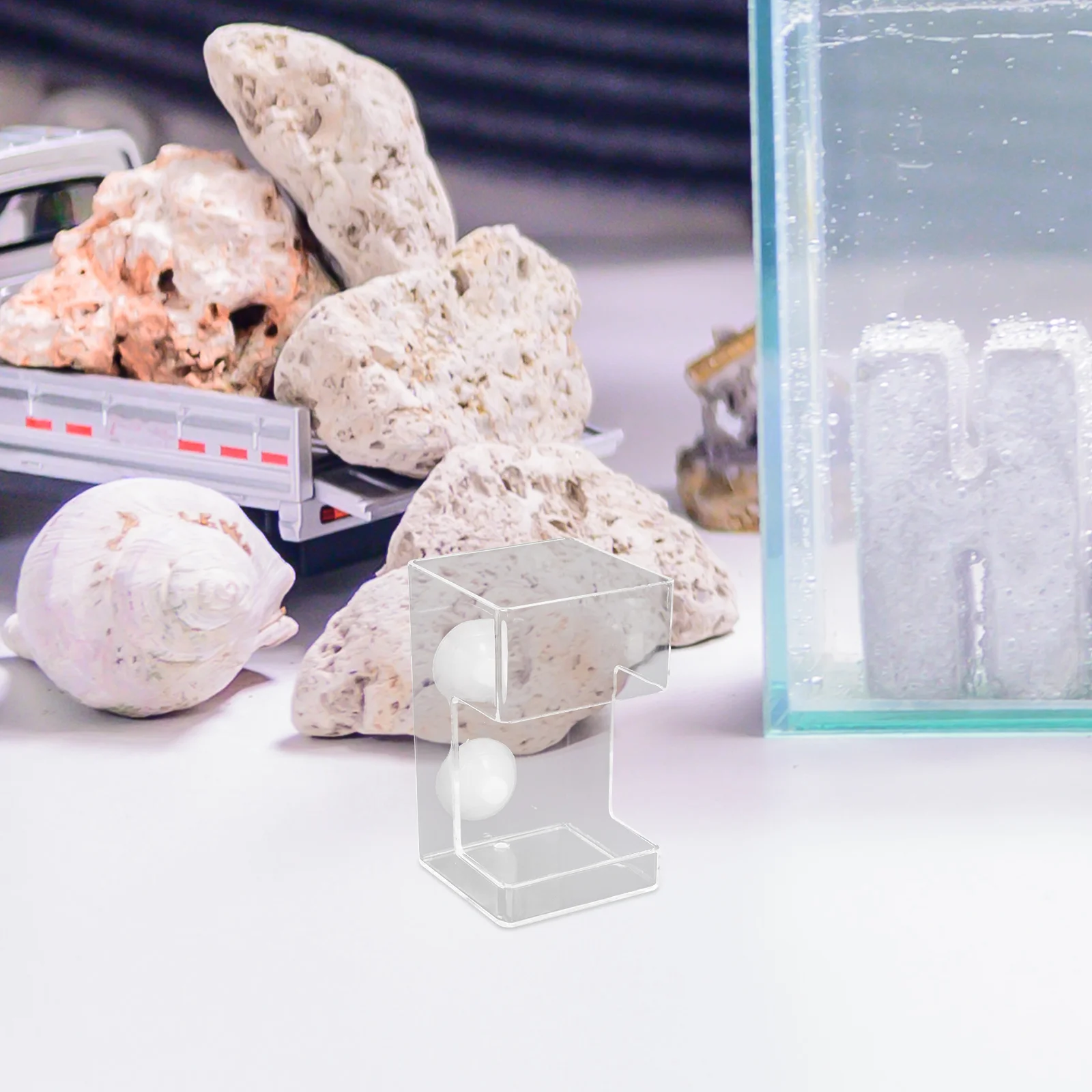 

Clear Acrylic Aquarium Fish Feeder Automatic Floating Tray Precise Control Food Dispense Anti-Drift Fish Shrimp Bowl