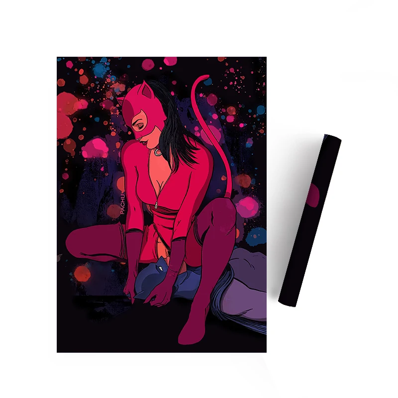 

Adult Comics, Couple Intimacy, Oil Painting Posters, Printing, Nudity, Hotel Room Decoration Murals