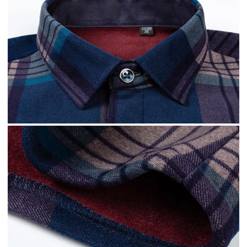 بلوزة شتوية ملابس رجالي قميص غير رسمي ملابس خروج رجالية للربيع والخريف قميص عصري أنيق شعبي