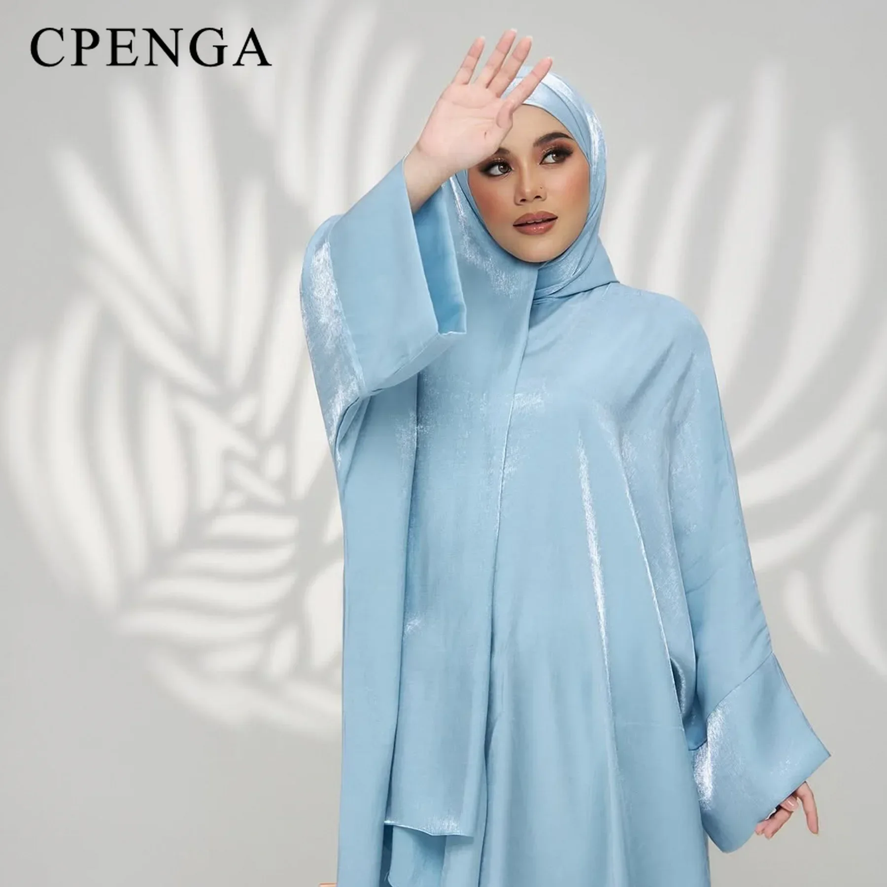 

Рамадан Роскору Дубай Хиджаб Абая Платье из двух предметов Мусульманские комплекты для женщин Саудовская Аравия Скромная одежда Исламские однотонные церковные наряды