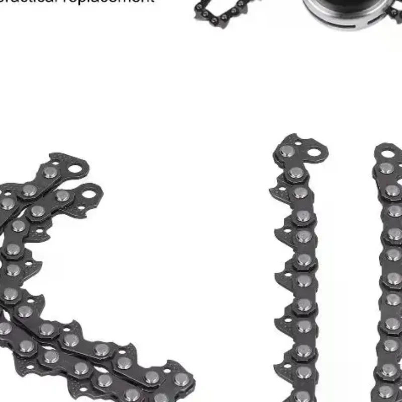 Trimmer Head Coil Chain Rust Proof Manganese Steel Replacement Cutter for Outdoor Backyard Weed Trimmer Spare Parts