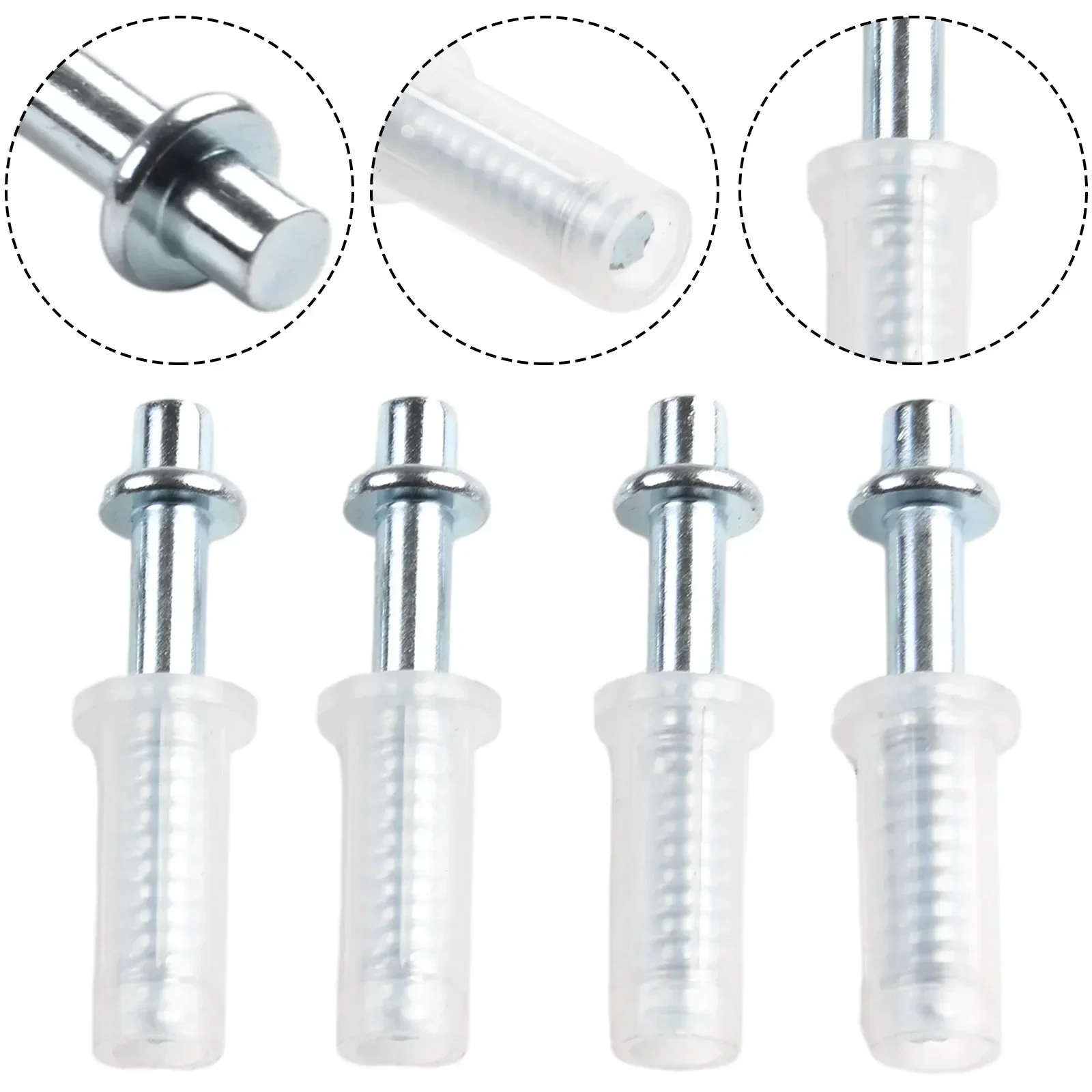 4PCS Bifold Door Top Guide Wheel Set For Cabinet Door Repair Hardware Nylon Metal Plastic Components For Closet Pantry Doors