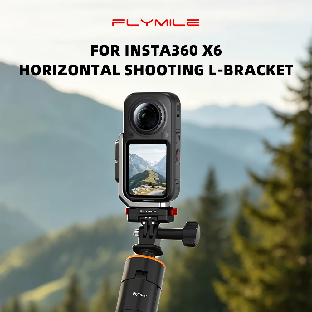 For Insta360 X6 Magnetic Quick Release L-Bracket Horizontal Vertical Mount Adapter Action Camera Expansion Accessories