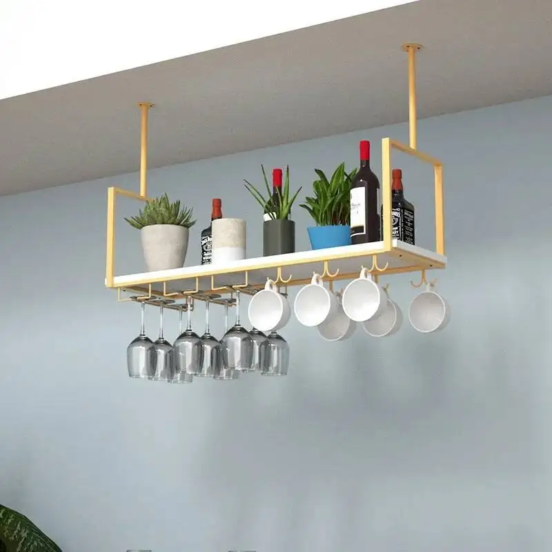

Bottle Shelf Kitchen Wine Cabinets Display Salon Storage Commercial Club Wine Rack Metal Drink Botellero Vino Hotel Furniture