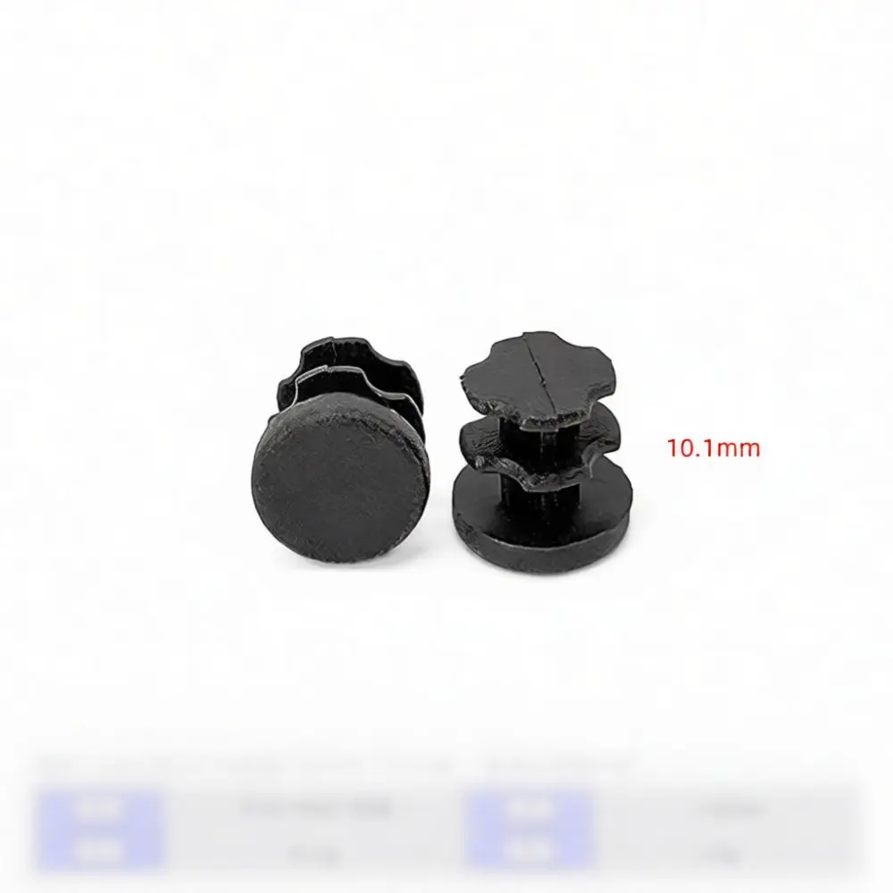 Black Round Tube End Caps Plastic Pipe Insert Plugs For Industrial Furniture Hardware Fitting Protective Cover Stopper