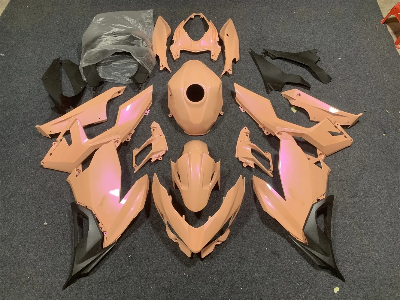 Motorcycle fairing for Ninja 400 2018 2019 2020 2021 2022 2023 years ZX400 EX400 18-23 Body fairing pink purple