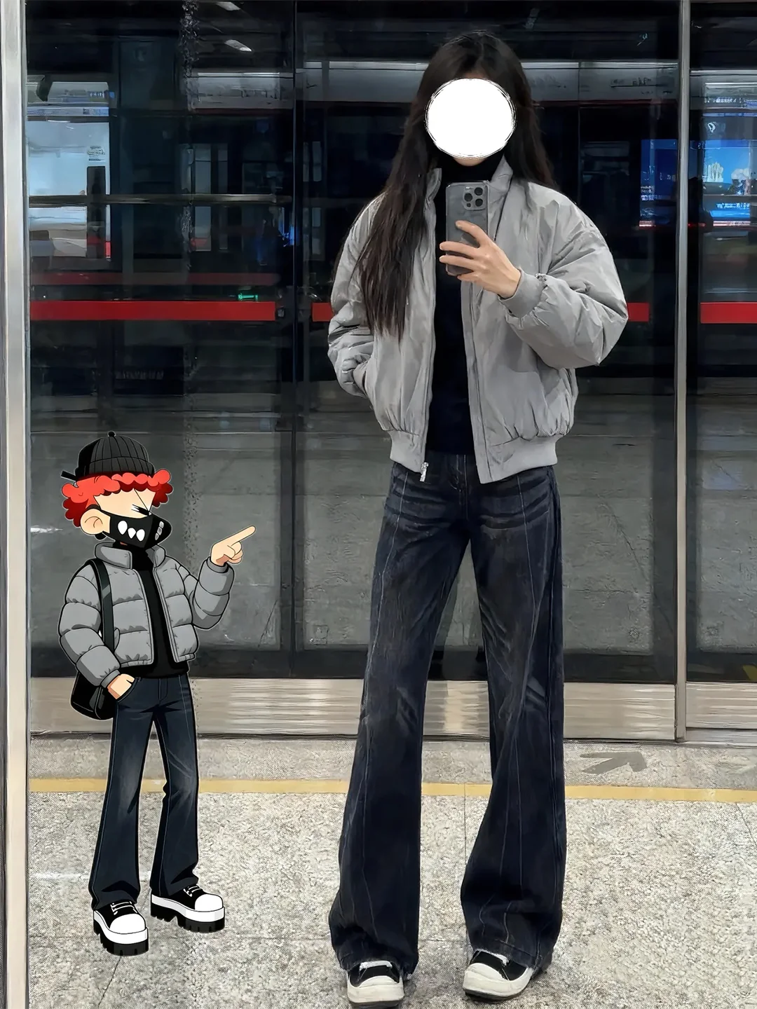 

Серые черные джинсы мужские в американском стиле High Street Vibe, прямые, с прострочкой, повседневные, свободного кроя