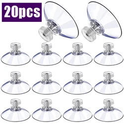 Clear Suction Cups PVC Vacuum Suction Cup Holder 32/41/53mm Plastic Suction Cup with Screws for Bathroom Kitchens Offices Window