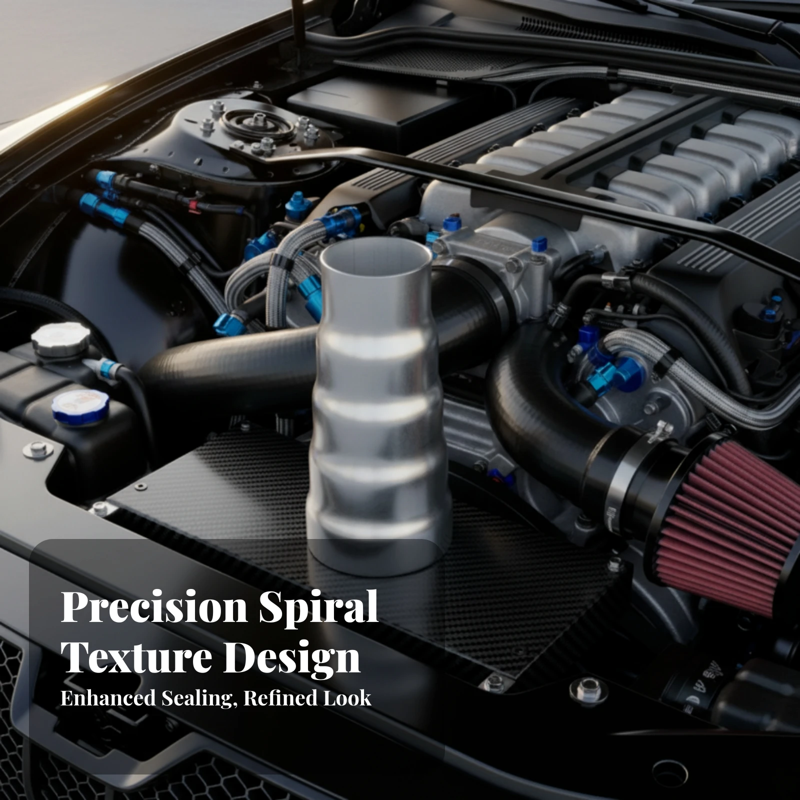 Polished Surface Plumbing Hardware Corrosion Resistant Car Part Intake Pipe Reducer Stepped Reducer 145 Mm