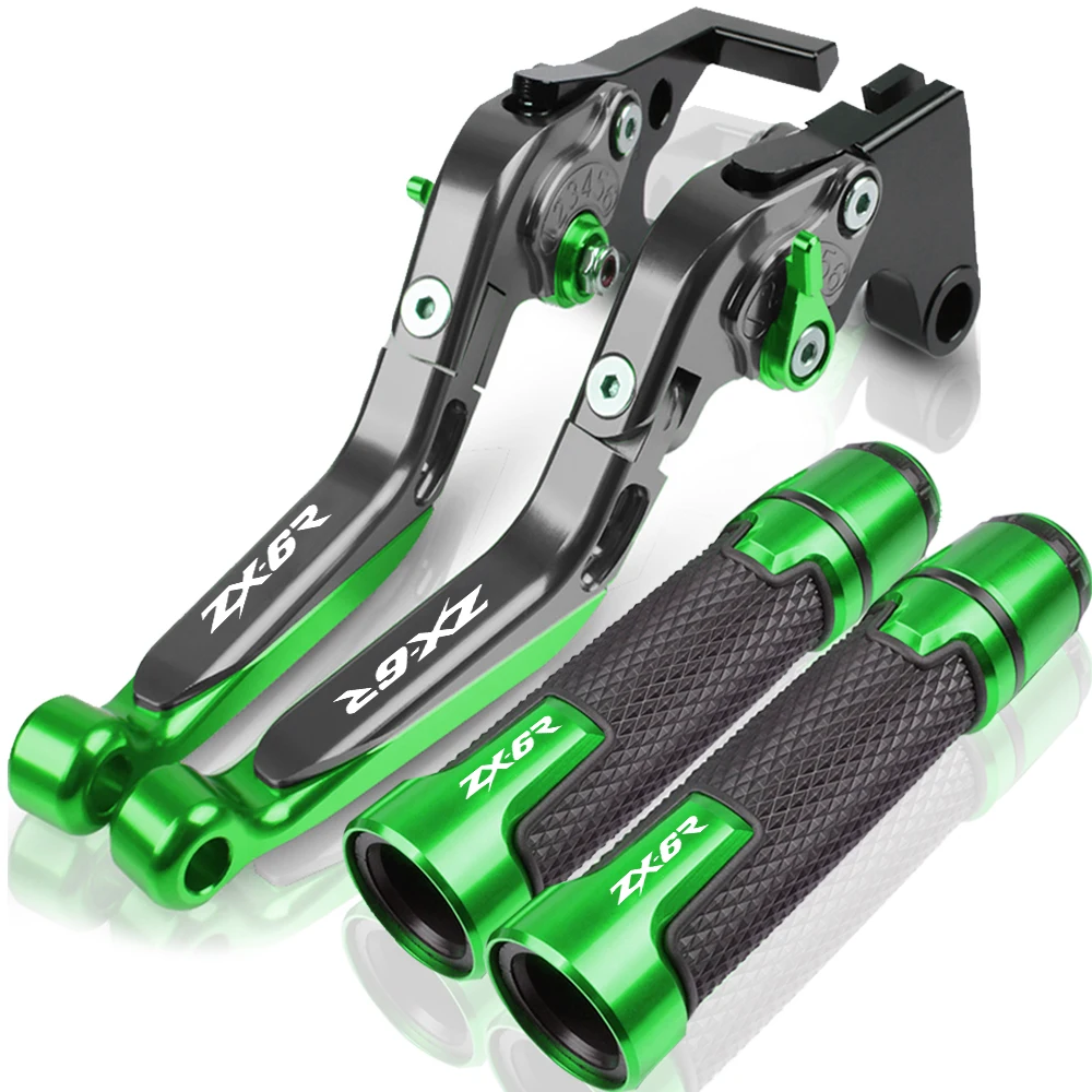 CNC Motorrad Racing Griff Griffe Bremshebel Kupplung Für KAWASAKI ZX6R 2007 2008 2009 2010 2011 2012 2013 2014 2015 2016 ZX6 R