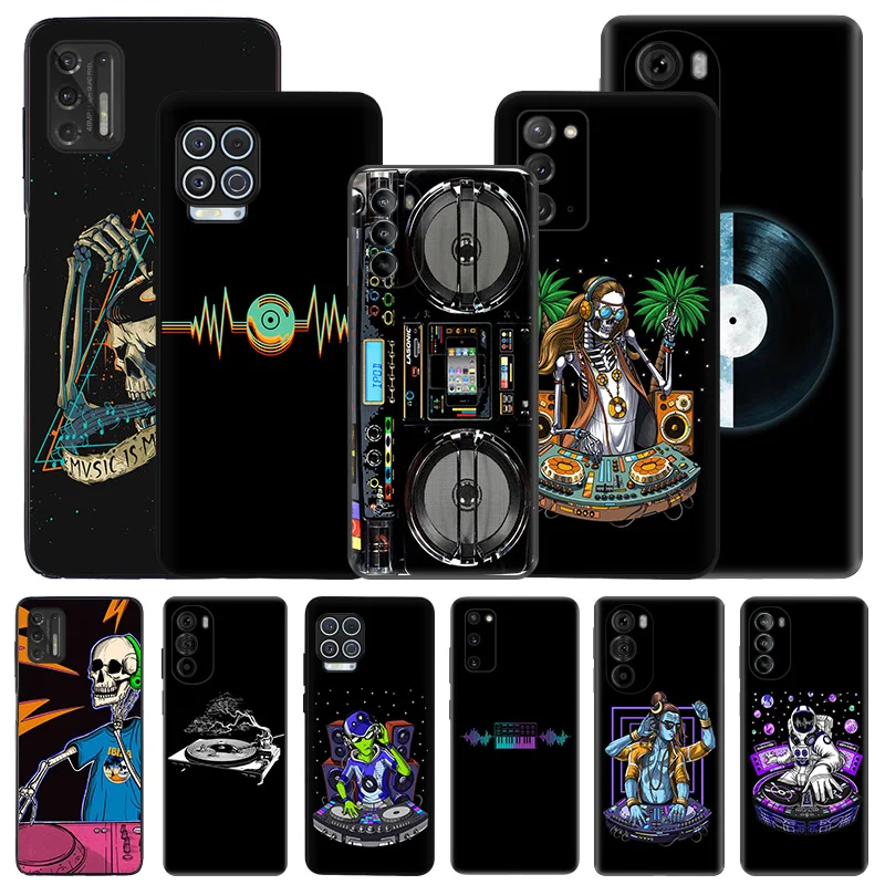 

Силиконовый черный чехол для телефона Motorola G72 G53 G73 G9 G50 G51 G60 G71 5G G22 G32 G52 Great Dj Music Moto Edge 30 20 40 Pro, чехол