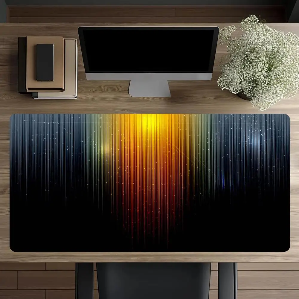 Занавеска-стример и иллюзия. Нескользящий моющийся коврик для мыши с резиновым дном, подходящий для работы, игр и офиса.