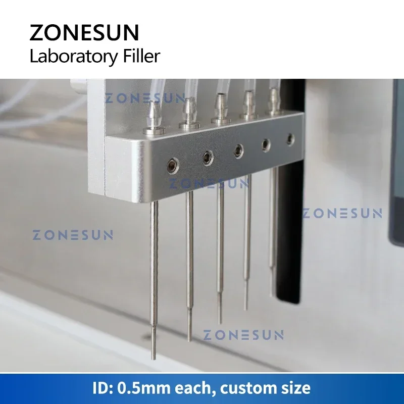 ZONESUN التلقائي حشو ZS-YTCPD5 السيراميك المكبس مضخة كاشف التدفق الصغير Assay عدة مختبر معدات التفتيش القياسية