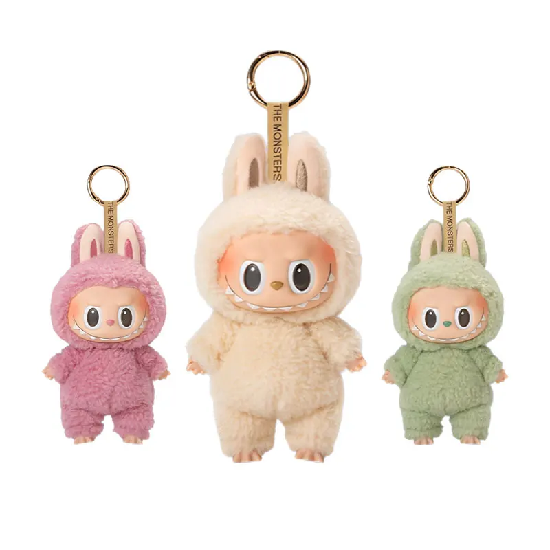 

POP MART LABUBU The Monsters Exciting Macaron Blind Box Luminous Vinyl Doll Pendant Kawaii Birthday Gift