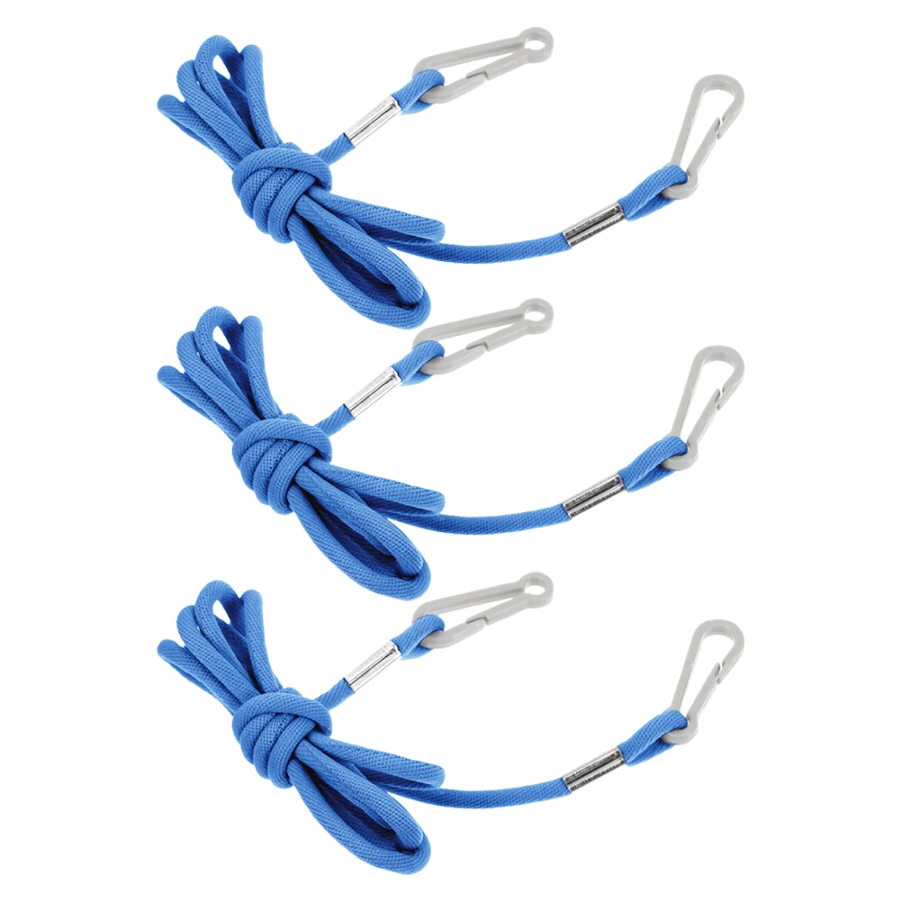 

3pcs Kids Gloves Lanyard Blue Nylon AntiLost Strap Mittens with String for Children Warm Blue Lanyard Portable Coats