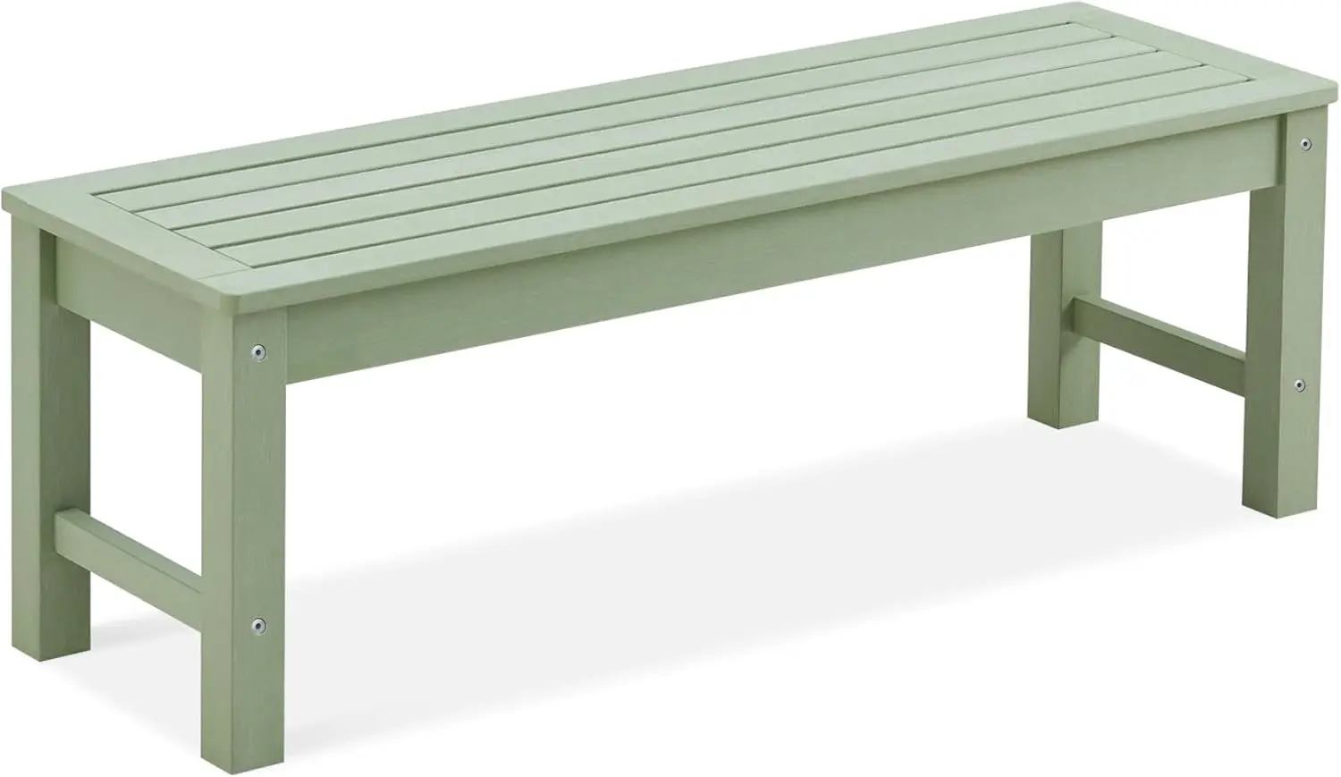 

Outdoor Bench, 2-Person Poly Lumber, Weatherproof, Never Rot or Fade, All-Weather Patio Bench for Garden, Porch, Park (Green)