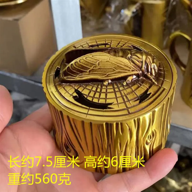 Copper incense burner, brass incense burner ornament, copper dragon and turtle incense burner, copper deer-shaped incense burner