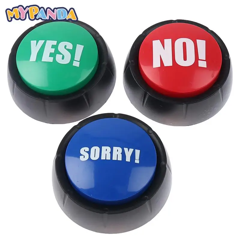 

Electronic Talking YES NO Sound Button Toy Green Red Event Party Supplies