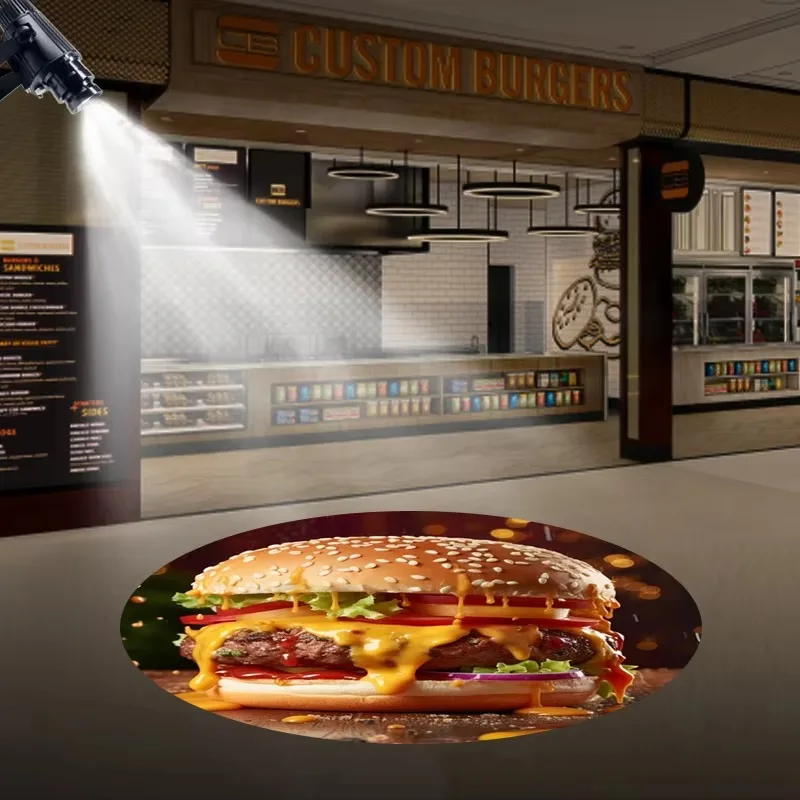 

[Hot Sale] Customized Signs Logo Outdoor 60W Led Gobo Logo Projector For Advertising Business Shops Stores Brand