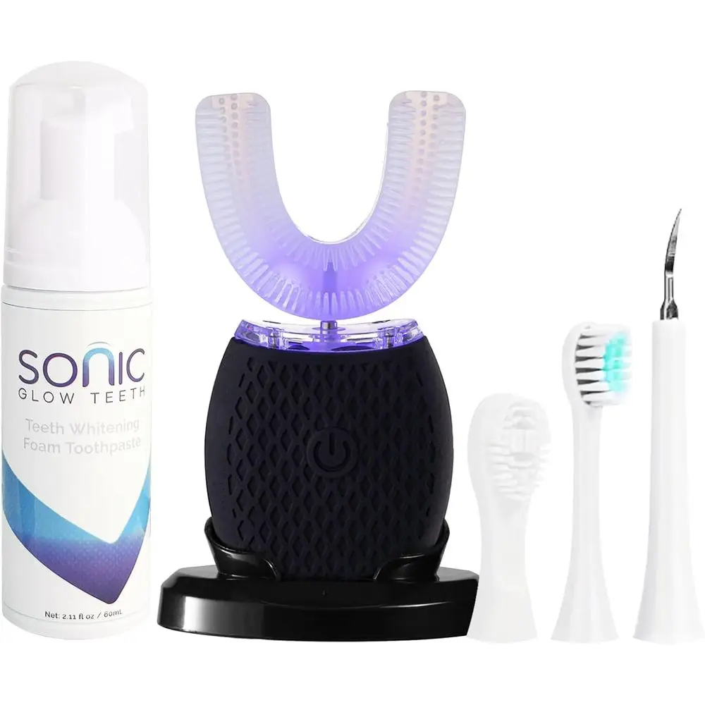 

Automatic Electric Toothbrush with Soft Bristles, Waterproof & Washable, Rechargeable, Portable Design, Wireless Charging, 30-Se