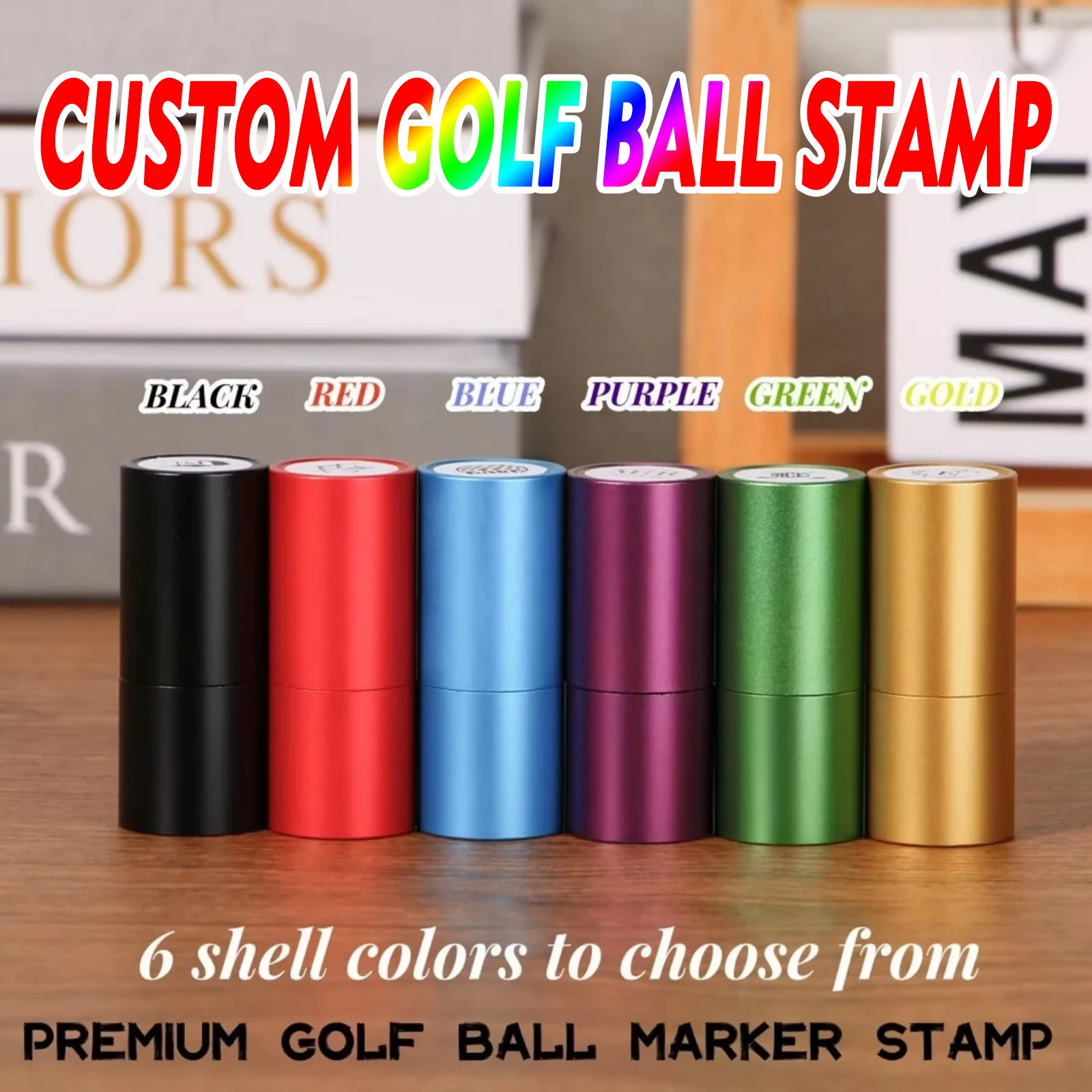 

Custom Golf Ball Stamp - Personalized Self-Inking Golf Ball Stamper & Monogram Ball Marker for Golfers,Dads and Husbands