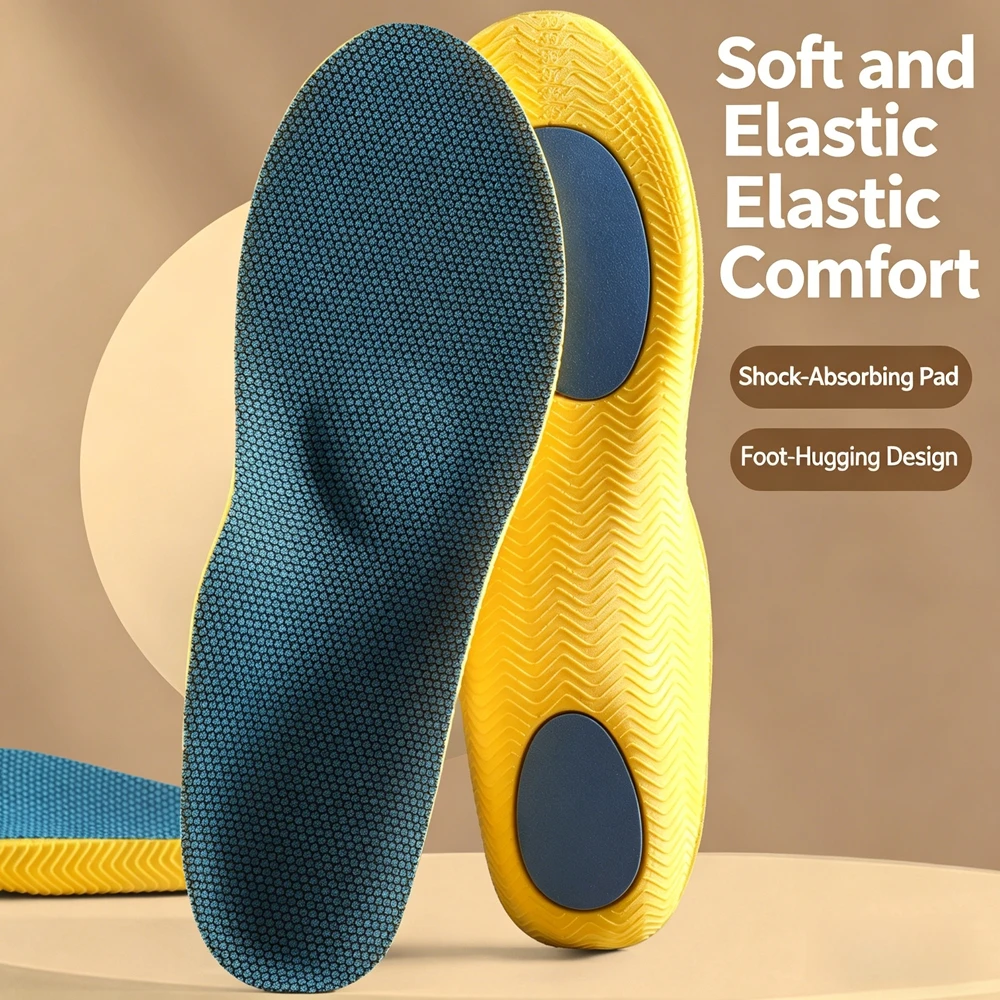 Arch Support Sports Insoles  High Elasticity Shock Absorption Sweat Absorption Breathability Anti Slip Antibacteria Deodorizing