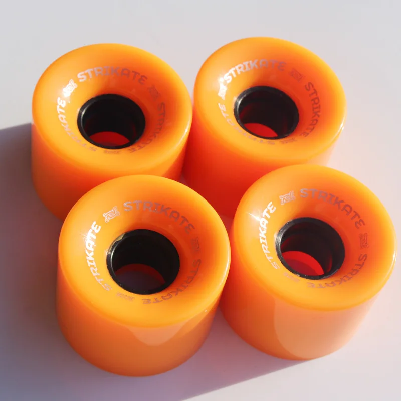 60×45mm 78A Polyurethane Skateboard Wheels 4 Pieces Soft Cruising Wheels Longboard Brush Street Wheels High Rebound Skate Parts