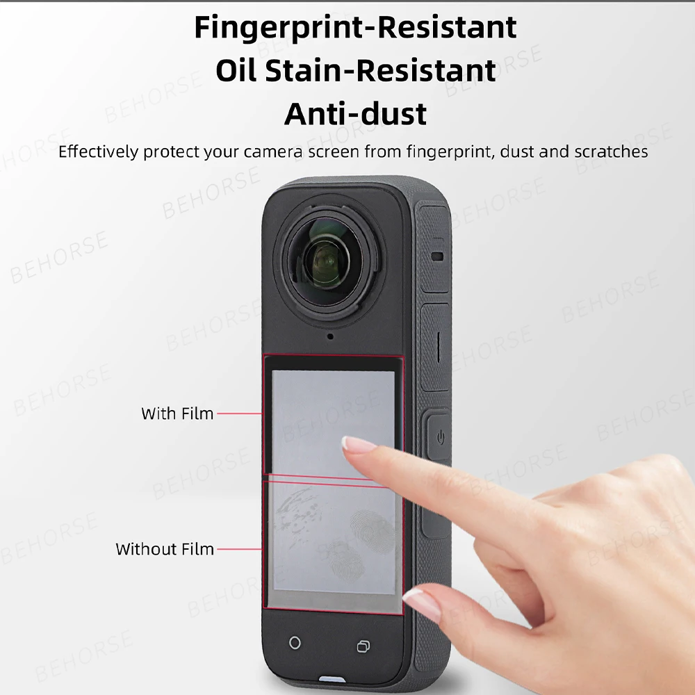 3D Gebogene Gehärtetem Glas Film Für Insta360 X5 Anti-scratch HD Screen Protector Film Für Insta360 X4 Sport Kamera Zubehör