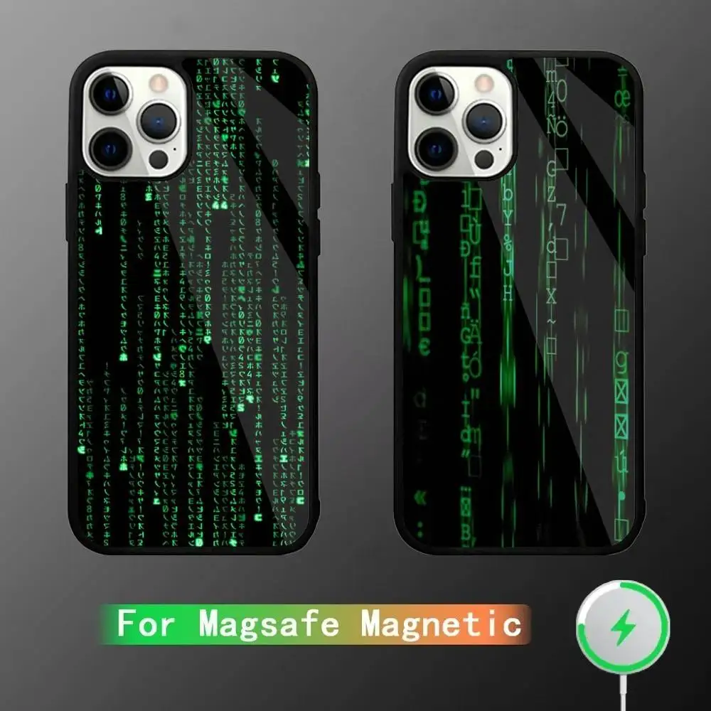 

Matrix Phone Case For iPhone 16,15,14,13,12,11,Pro,Max,Plus,Mini,SE New Magsafe Magnetic Wireless Charging
