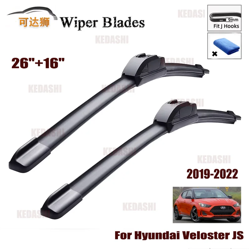 

For Hyundai Veloster JS 2019 2020 2021 2022 N Car Front Wiper Blades Washer Cleaning Windscreen Screen Windshield Accessories J