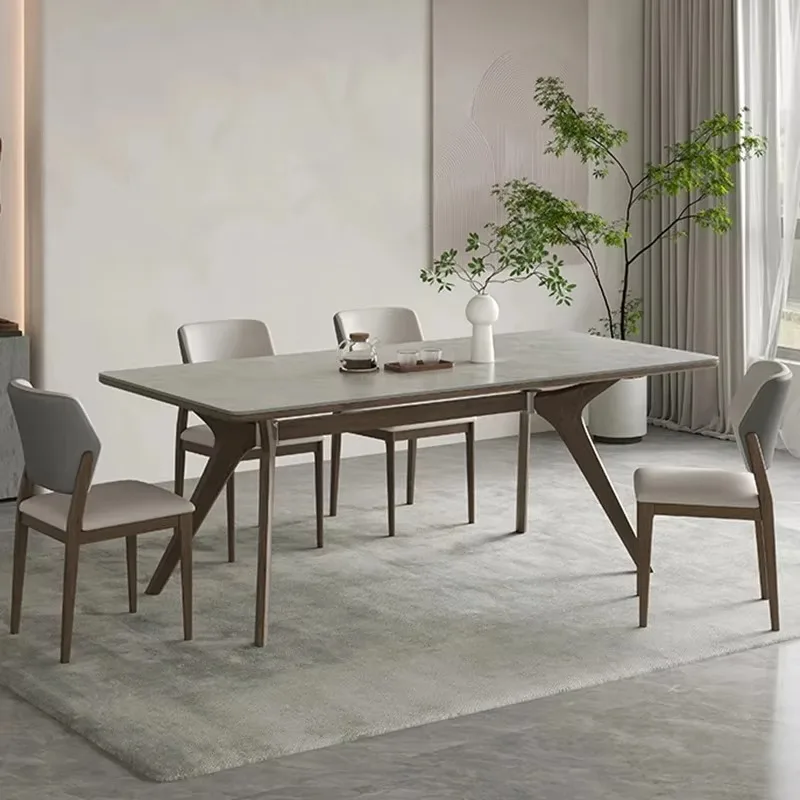 Unique Living Room Table Kitchen Modern Design Rectangular Space Saving Table Small Luxury Mesas De Restaurante Home Furniture