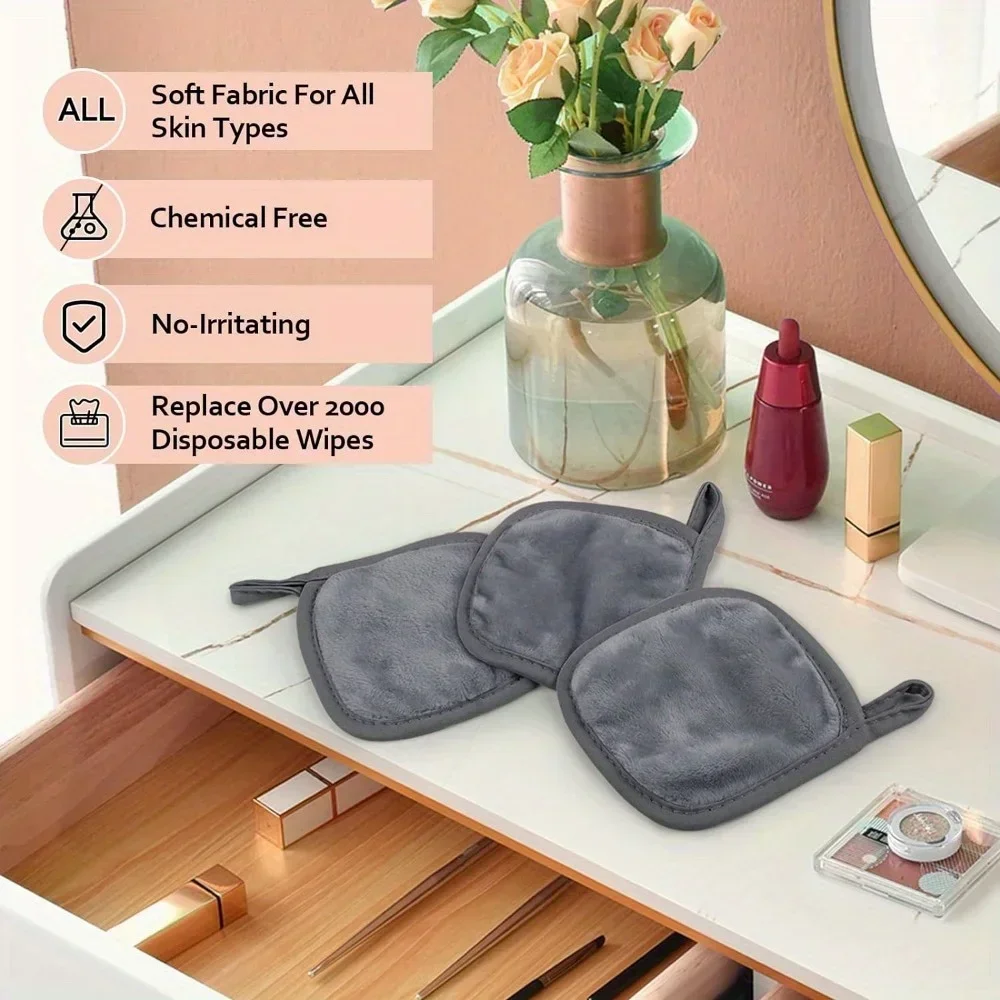 12PCS Mikrofaser Gesicht Tücher Wiederverwendbare Make-Up Entferner Tuch Make-Up Handtücher Gesicht Tiefen Reinigung Pads Hautpflege Schönheit Werkzeuge