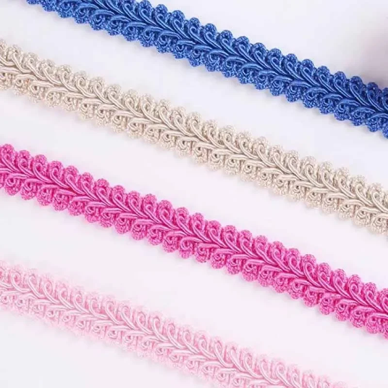 10m Lace Trim Ribbon Centipede Braided Lace DIY Craft Sewing Accessories Wedding Decoration Fabric Curve Lace Laces for Sewing