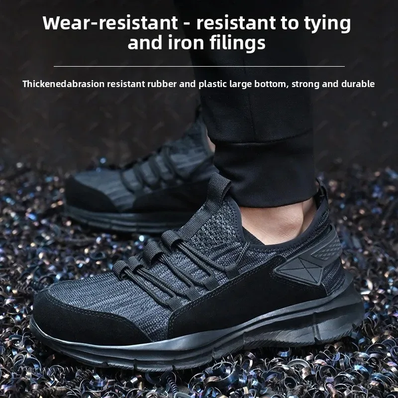 Soft and Comfortable Anti Smashing and Anti Piercing Steel Toe Protection Safe and Fashionable Work Shoes Wear Resistant Durable