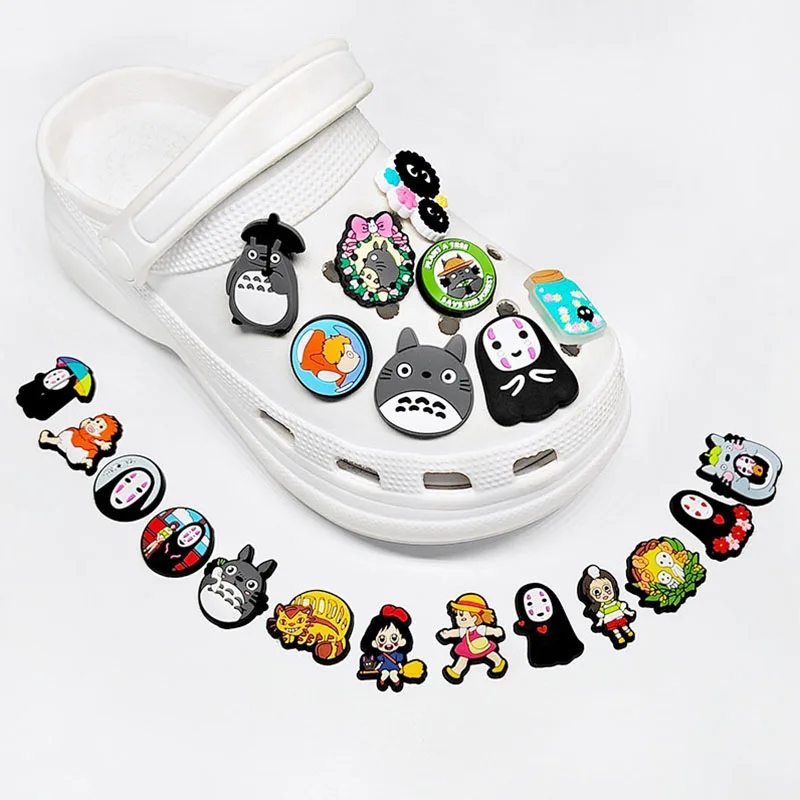 MINISO Cute Cartoon Character DIY Shoe charms Halloween garden Accessories buckle fit clogs sandals pin decorate gift image 3