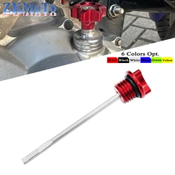 Motorcycle ATV Engines M20 CNC Aluminum Oil Dipstick Gauge Plugs For KTM Honda Yamaha Kawasaki Suzuki Motocross Universal Parts