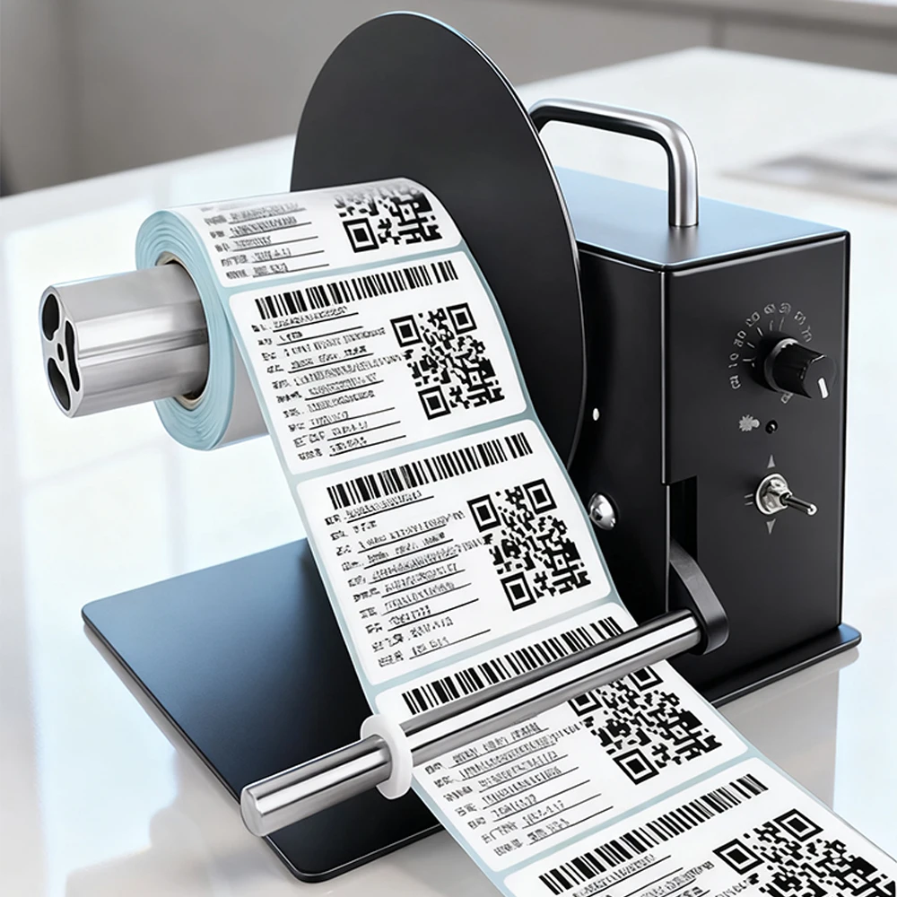 

Автоматическая перемотка этикеток, 100 мм, самоклеящаяся этикетка со штрих-кодом, бумажная метка для стирки одежды, наклейка со штрих-кодом, двусторонняя перемоточная машина