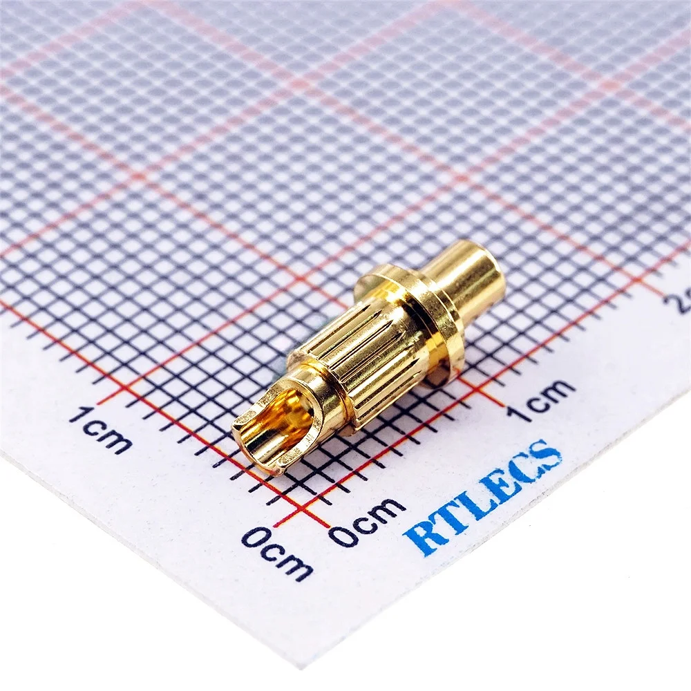 2 Pcs Gold Plated 3u Stroke 2.5mm 5.5x10.6 mm Probe 20 Amps PogoPin Low Voltage 12V M3228 20A High Current Pogo Pin Connector