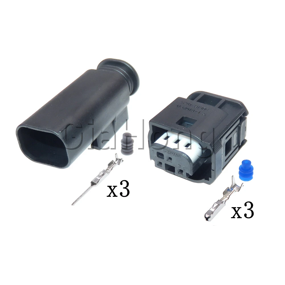 1 Set 3 Ways 1-1452049-1 AC Assembly Auto Cable Socket Car Waterproof Connector for BMW Audi Gas Throttle Pedal