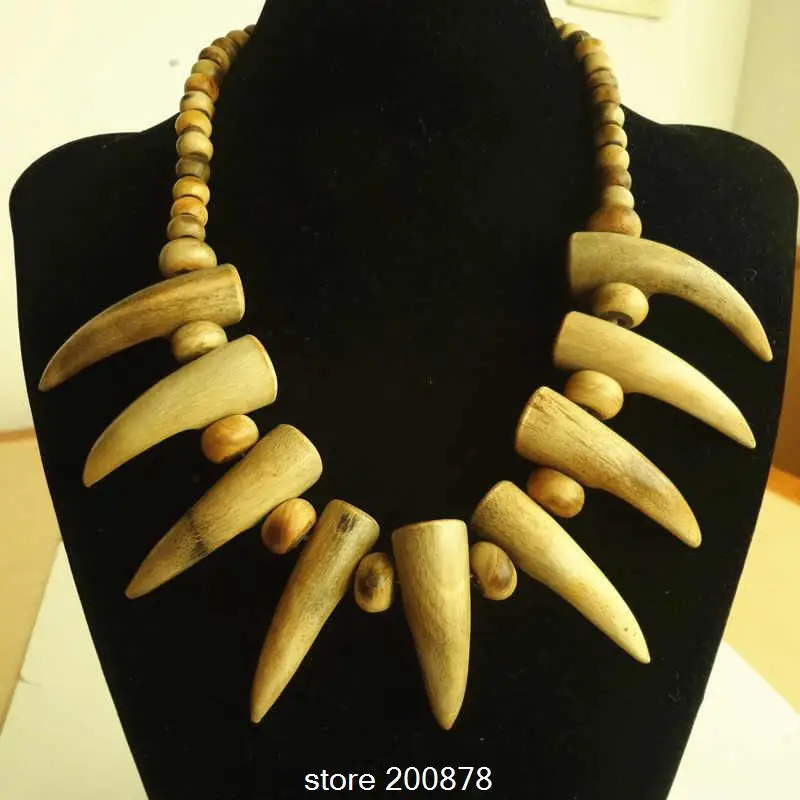 Sheep Horn Multi Statements Big Pedant Necklace Tibet Ethnic fashion jewelry TNL478
