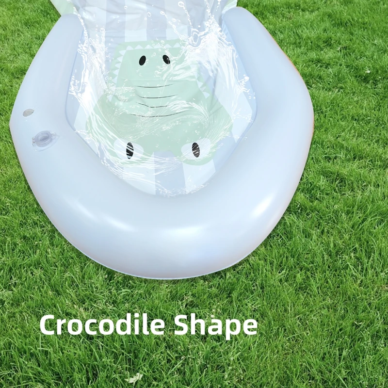 Outdoor waterglijbaan achtertuinen gazon vrije tijd spelen speelgoed waternevelmat voor kinderen enkele persoon