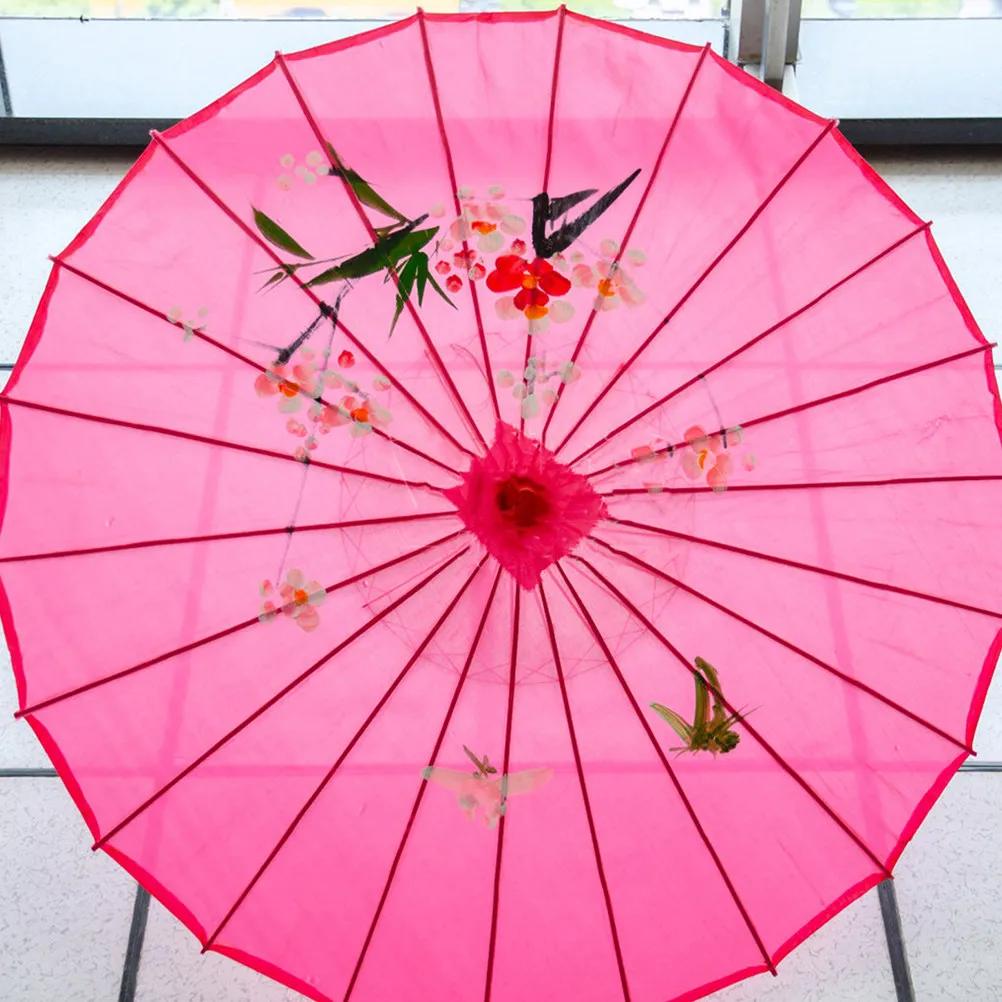 Paper Umbrella Support Frame Replacement Folding Oil Paper Umbrella Holder Bamboo Repair Accessory Classic Stage Prop