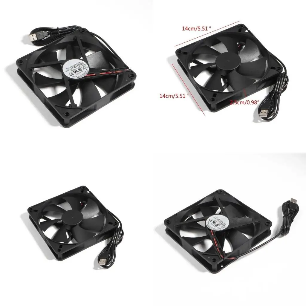 

R53C USB-охлаждающий вентилятор 140 мм CPU CPU Radiator для ПК для теплопроводности для корпуса-сервера