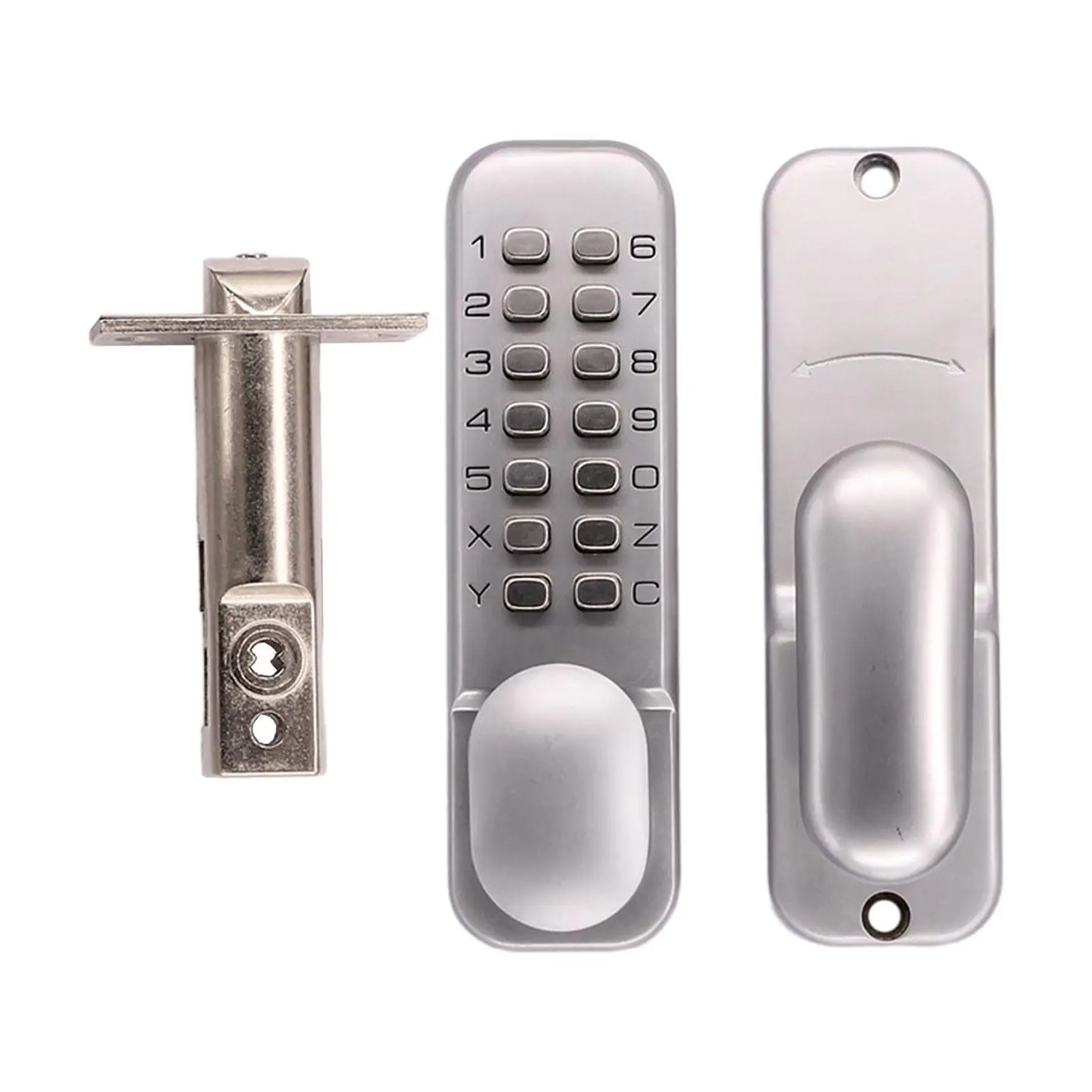 

Mechanical Door Lock 201-A Convenient Sturdy Easy to Use Heavy Duty Accessories Mechanical Keyless Entry Door Lock for Hotel